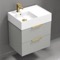 Floating Small Bathroom Vanity, Modern, 24